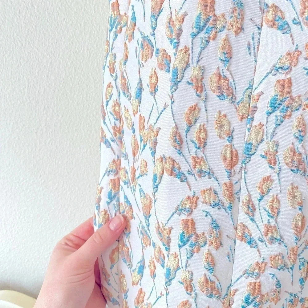 Song of Style Blue and White Midi Dress - Picture 8 of 10